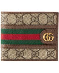 porta monete gucci uomo|Portamonete Ophidia in tessuto e pelle in Marrone .